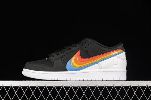 All Categories Nk SB Dunk Series Nk SB Dunk Low Low-top sneakers Pure original version Polaroid x Nk SB Dunk Low Black Rainbow Polaroid joint SB retro casual sneakers DH7722-001